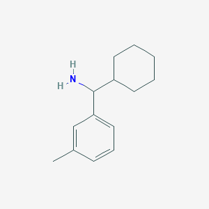 molecular formula C14H21N B12075583 Cyclohexyl(3-methylphenyl)methanamine 