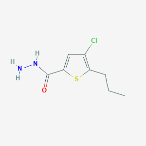 molecular formula C8H11ClN2OS B12075620 4-Chloro-5-propylthiophene-2-carbohydrazide 