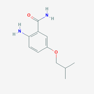 molecular formula C11H16N2O2 B12075639 2-Amino-5-isobutoxybenzamide 