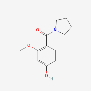 molecular formula C12H15NO3 B12075651 (4-Hydroxy-2-methoxy-phenyl)-pyrrolidin-1-yl-methanone 