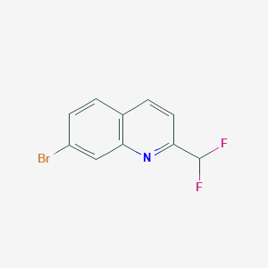 molecular formula C10H6BrF2N B12075666 7-Bromo-2-(difluoromethyl)quinoline 