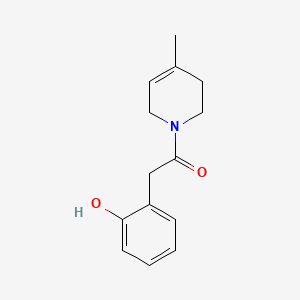 molecular formula C14H17NO2 B1207572 1-(2'-Hydroxyphenylacetyl)-4-methyl-1,2,3,6-tetrahydropyridine CAS No. 24789-84-2