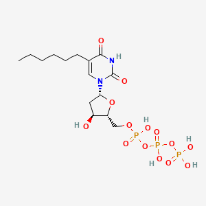 molecular formula C15H27N2O14P3 B1207575 5-n-Hexyl-2'-deoxyuridine triphosphate CAS No. 64374-81-8