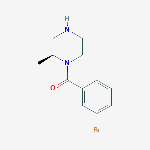 molecular formula C12H15BrN2O B12075800 (2S)-1-(3-Bromobenzoyl)-2-methylpiperazine 