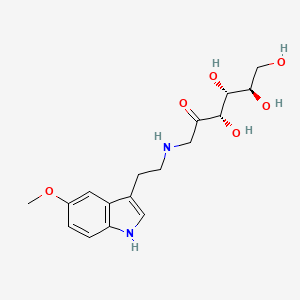 molecular formula C17H24N2O6 B1207581 Desoxyfructose-5-methoxytryptamine CAS No. 63553-87-7