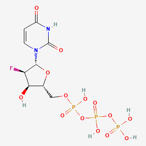 molecular formula C9H14FN2O14P3 B1207582 2'-Deoxy-2'-fluorouridine-5'-triphosphate CAS No. 66840-02-6