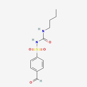 molecular formula C12H16N2O4S B1207585 1-Butyl-3-(4-formylphenyl)sulfonylurea CAS No. 88241-95-6