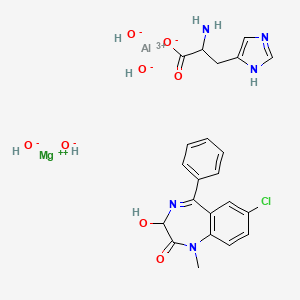 molecular formula C22H25AlClMgN5O8 B1207586 Levadial CAS No. 78065-43-7