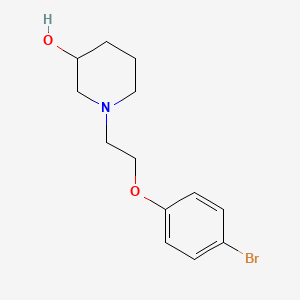 molecular formula C13H18BrNO2 B12075892 1-[2-(4-Bromophenoxy)ethyl]piperidin-3-ol 