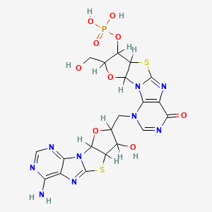 molecular formula C20H20N9O9PS2 B1207592 8,2'-S-Cycloinosinyl-(3',5')-8,2'-S-cycloadenosine CAS No. 50271-86-8