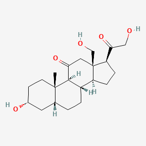 molecular formula C21H32O5 B1207593 18-Hydroxy-11-dehydrotetrahydrocorticosterone CAS No. 7050-24-0
