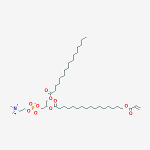 molecular formula C43H82NO10P B12075931 1-palMitoyl-2-[16-(acryloyloxy)palMitoyl]-sn-glycero-3-phosphorylcholine 