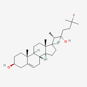 molecular formula C27H45FO2 B1207602 22-Hydroxy-25-fluorocholesterol CAS No. 76752-41-5