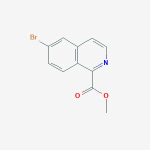 molecular formula C11H8BrNO2 B12076038 Methyl 6-bromoisoquinoline-1-carboxylate 