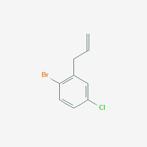 molecular formula C9H8BrCl B12076039 2-Allyl-1-bromo-4-chlorobenzene 