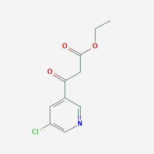 molecular formula C10H10ClNO3 B12076040 Ethyl 3-(5-chloropyridin-3-yl)-3-oxopropanoate 