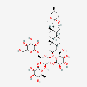 molecular formula C51H84O22 B1207605 Parillin CAS No. 19057-61-5