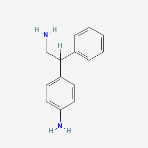 molecular formula C14H16N2 B1207606 p-Amino-beta-phenylphenethylamine CAS No. 6578-31-0