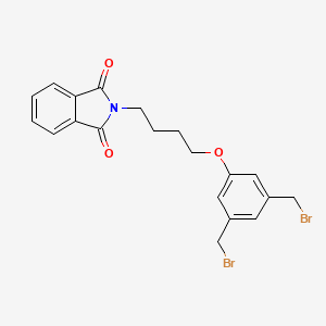 molecular formula C20H19Br2NO3 B12076072 2-(4-(3,5-Bis(bromomethyl)phenoxy)butyl)isoindoline-1,3-dione 