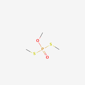molecular formula C3H9O2PS2 B1207608 O,S,S-Trimethyl phosphorodithioate CAS No. 22608-53-3