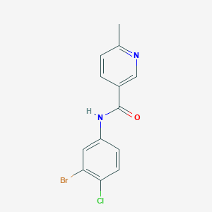 molecular formula C13H10BrClN2O B12076094 N-(3-Bromo-4-chlorophenyl)-6-methylnicotinamide CAS No. 1125410-05-0