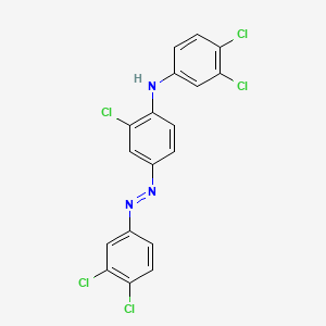 molecular formula C18H10Cl5N3 B1207612 4-(3,4-Dichloroanilino)-3,3',4'-trichloroazobenzene CAS No. 27125-68-4