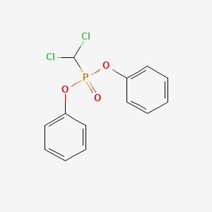 molecular formula C13H11Cl2O3P B1207614 Dichloromethyl O,O-diphenyl phosphonate CAS No. 40911-36-2