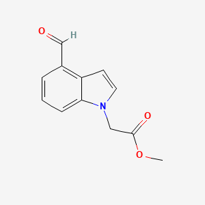 molecular formula C12H11NO3 B12076170 Methyl 2-(4-formyl-1H-indol-1-yl)acetate 