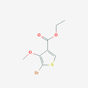 molecular formula C8H9BrO3S B12076212 Ethyl 5-bromo-4-methoxythiophene-3-carboxylate 
