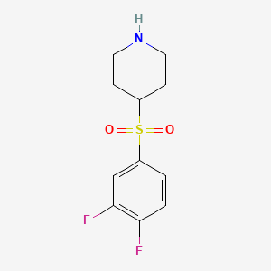 molecular formula C11H13F2NO2S B12076264 4-(3,4-Difluorobenzenesulfonyl)piperidine 