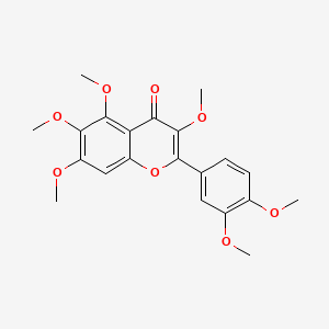molecular formula C21H22O8 B1207632 Hexamethylquercetagetin CAS No. 1251-84-9