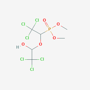 molecular formula C6H9Cl6O5P B1207635 Trichlorfonchloral hemiacetal CAS No. 69298-90-4