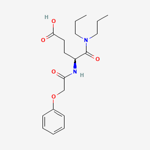 molecular formula C19H28N2O5 B1207639 Phoac proglumide CAS No. 98517-64-7