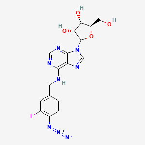 molecular formula C17H17IN8O4 B1207642 N(6)-(3-Iodo-4-azidobenzyl)adenosine CAS No. 98849-99-1