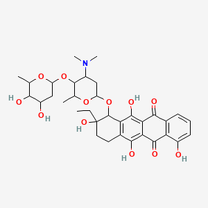 molecular formula C34H43NO12 B1207643 Cosmomycin B' CAS No. 103470-57-1
