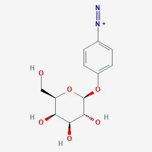 molecular formula C12H15N2O6+ B1207644 4-Diazophenylgalactoside CAS No. 86277-63-6