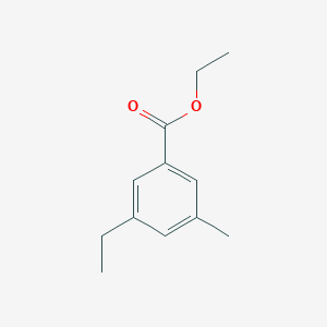 molecular formula C12H16O2 B12076459 Ethyl 3-ethyl-5-methylbenzoate 