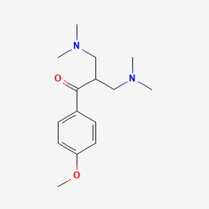 molecular formula C15H24N2O2 B1207646 3-(Dimethylamino)-2-[(dimethylamino)methyl]-1-(4-methoxyphenyl)propan-1-one 