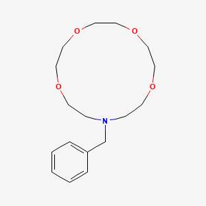 molecular formula C17H27NO4 B1207648 13-(Phenylmethyl)-1,4,7,10-tetraoxa-13-azacyclopentadecane CAS No. 71089-11-7