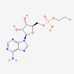 molecular formula C12H17BrN5O7P B1207649 Adenosine 5'-(2-bromoethyl)phosphate CAS No. 75203-44-0
