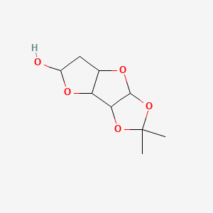 molecular formula C9H14O5 B12076497 4,4-dimethyl-3,5,7,11-tetraoxatricyclo[6.3.0.02,6]undecan-10-ol 
