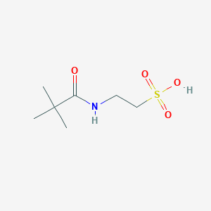 molecular formula C7H15NO4S B1207650 Pivaloyltaurine CAS No. 72438-01-8
