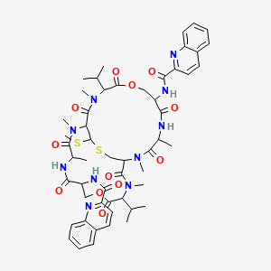molecular formula C53H66N10O12S2 B1207653 2QN-Echinomycin CAS No. 77196-00-0
