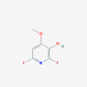 molecular formula C6H5F2NO2 B12076535 3-Pyridinol, 2,6-difluoro-4-methoxy- CAS No. 1184172-36-8