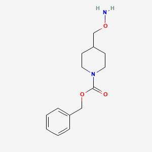 molecular formula C14H20N2O3 B12076544 Benzyl 4-((aminooxy)methyl)piperidine-1-carboxylate 