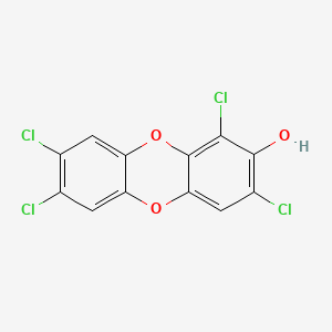B1207664 2-Hydroxy-1,3,7,8-tetrachlorodibenzo-p-dioxin CAS No. 82019-03-2