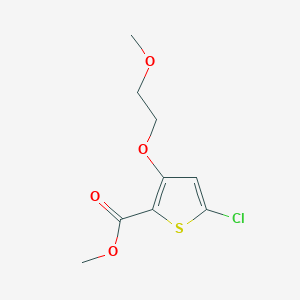 molecular formula C9H11ClO4S B12076693 Methyl 5-chloro-3-(2-methoxyethoxy)thiophene-2-carboxylate 