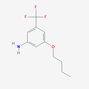 molecular formula C11H14F3NO B12076705 3-Butoxy-5-(trifluoromethyl)aniline 
