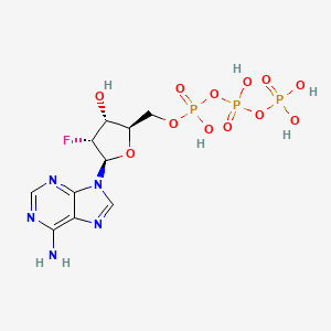 molecular formula C10H15FN5O12P3 B1207671 2'-脱氧-2'-氟腺苷三磷酸 CAS No. 73449-07-7