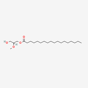 molecular formula C22H44O4 B1207674 Octadecanoic acid, 3-hydroxy-2-methoxypropyl ester CAS No. 100156-48-7